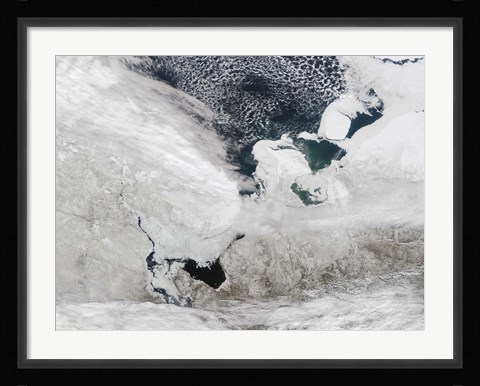 Framed White Sea, Russia Print