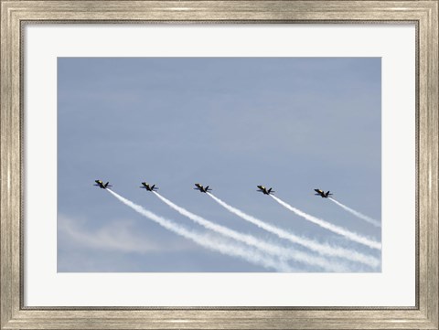 Framed Blue Angels Perform in Air Show Print