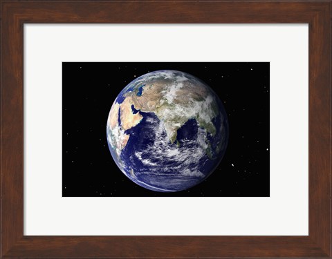 Framed Europe and Asia Print