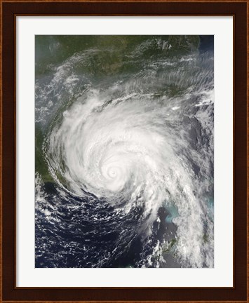 Framed Hurricane Dennis Print
