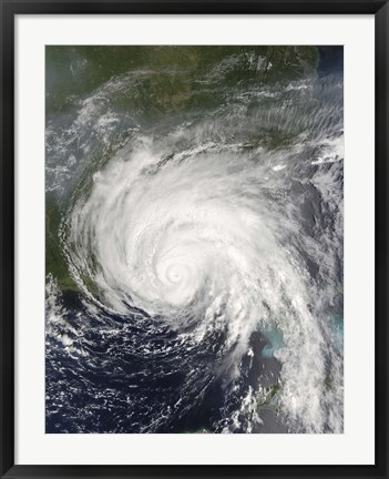Framed Hurricane Dennis Print