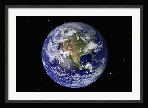 Framed North America Print