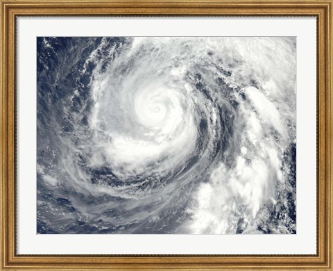 Framed Typhoon Phanfone Print