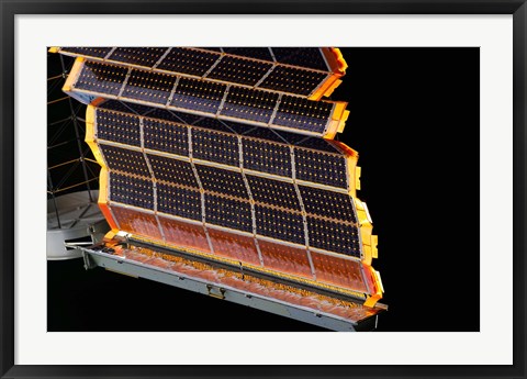 Framed Solar Arrays on Space Station Print