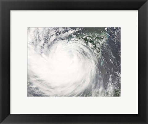 Framed Hurricane Dean Print