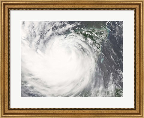 Framed Hurricane Dean Print