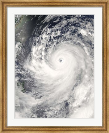 Framed Super Typhoon Man-Yi Print