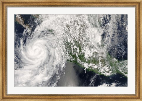 Framed Hurricane Henriette Print