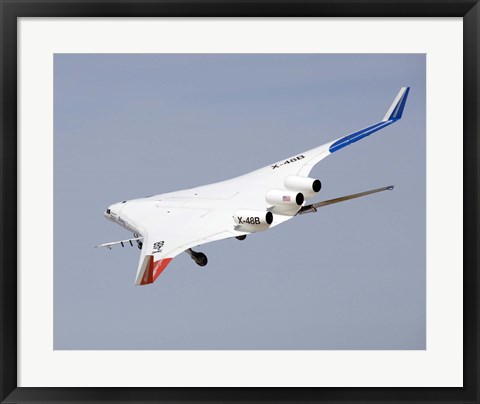 Framed X-48B Blended Wing Body Print