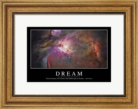 Framed Dream: Inspirational Quote and Motivational Poster Print