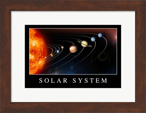 Framed Solar System Poster Print