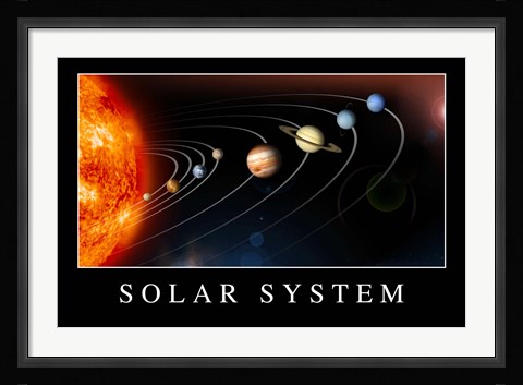 Framed Solar System Poster Print