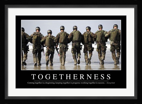 Framed Togetherness: Inspirational Quote and Motivational Poster Print