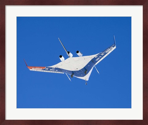 Framed Blended Wing Body X-48B Print