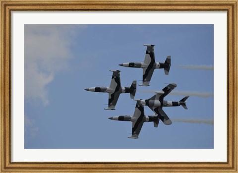 Framed Black Diamond Jet Team Print