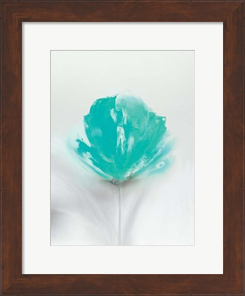 Framed Aqua Sorbet I Print