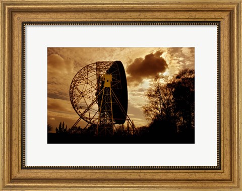 Framed Lovell Telescope in England Print