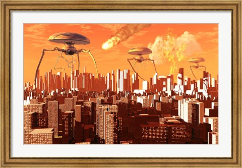 Framed War of the Worlds Print