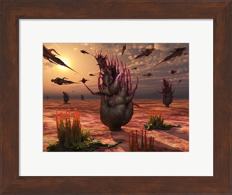 Framed Artificial Insects Print