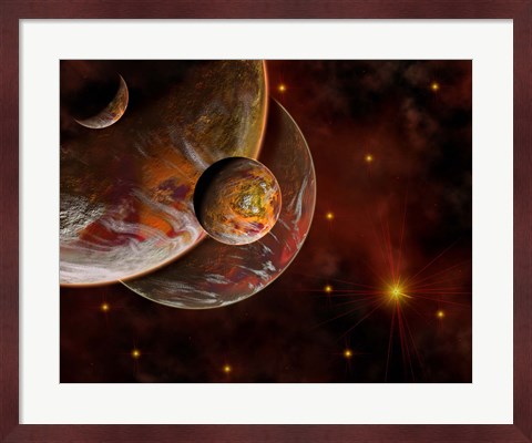 Framed Birth Place of a Star System Print