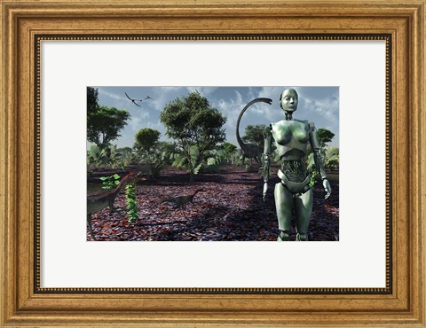 Framed Eve in the Garden of Eden Print