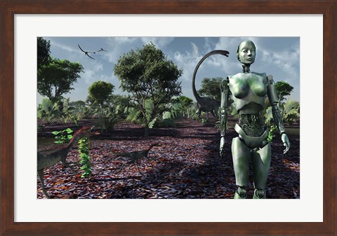 Framed Eve in the Garden of Eden Print