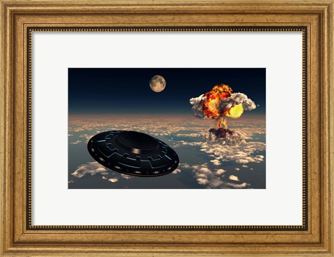 Framed UFO Sightings Print