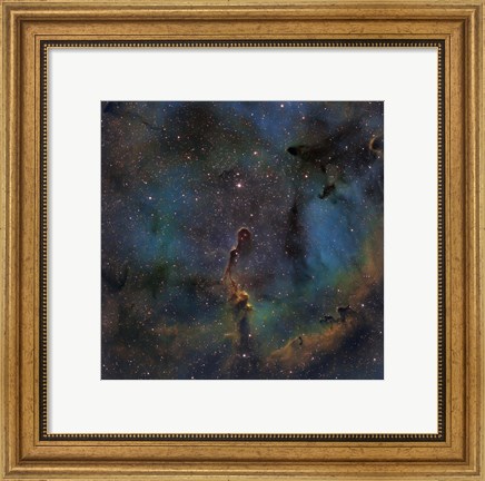 Framed IC 1396, the Elephant Trunk Nebula Print