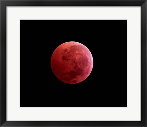 Framed Total Lunar Eclipse Print