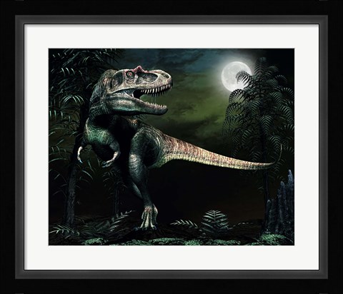 Framed Albertosaurus Print