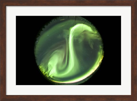 Framed Bright Aurora Borealis Print