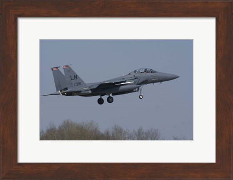 Framed US Air Force F-15E Strike Eagle Print
