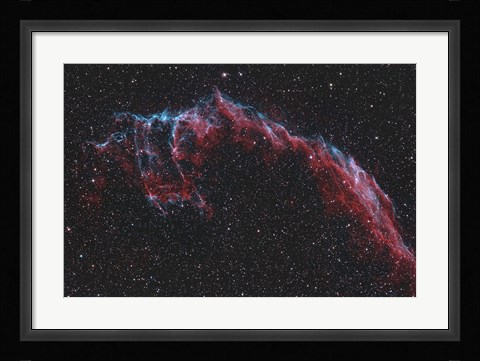 Framed NGC 6992, The Eastern Veil Nebula Print