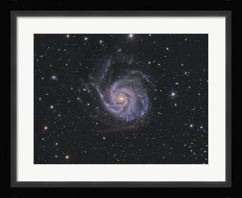 Framed Messier 101, Pinwheel Galaxy Print