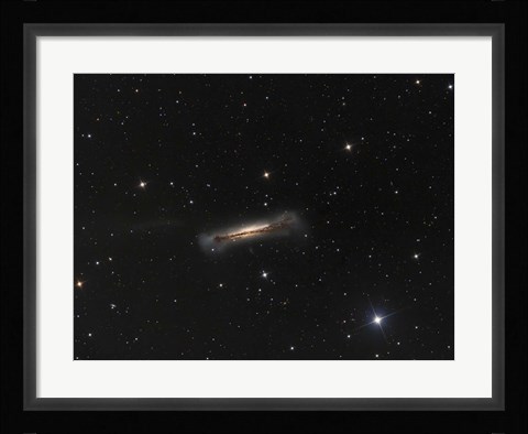 Framed NGC 3628, the Hamburger Galaxy Print