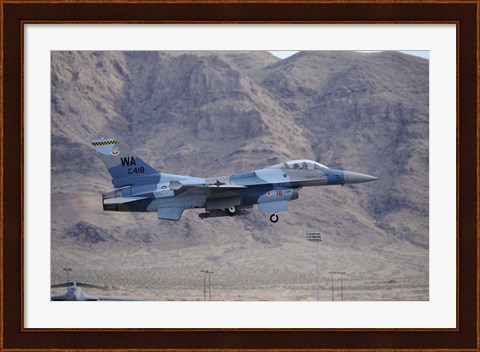 Framed F-16C Falcon Print