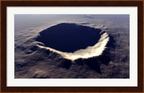 Framed Meteor Crater Print