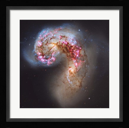 Framed Antennae Galaxies Print