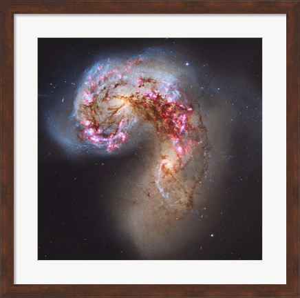 Framed Antennae Galaxies Print
