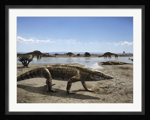 Framed Uberabasuchus Terrificus Print