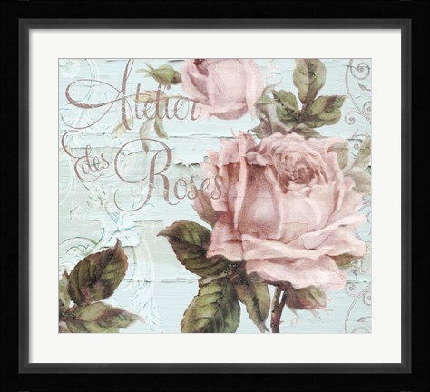 Framed Atelier De Roses Print
