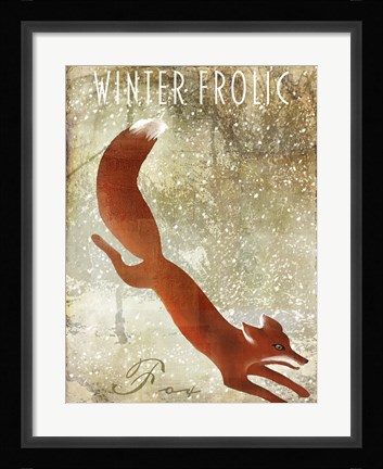 Framed Winter Game One Print