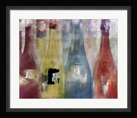 Framed Bouteilles II Print