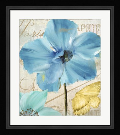 Framed Blue Mountain Poppy Print