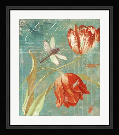Framed Mandarin Tulips Print