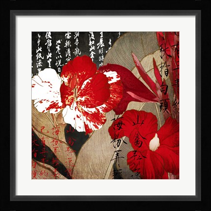 Framed China Red I Print