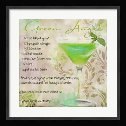 Framed Cocktail Quartet II Print