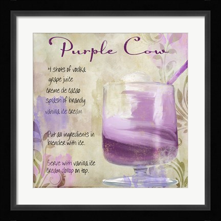 Framed Cocktail Quartet IV Print