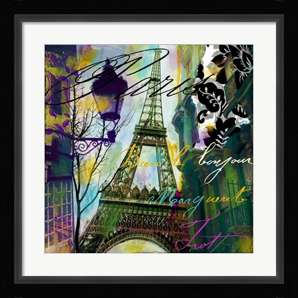 Framed To Paris With Love I Print