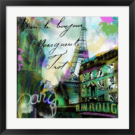 Framed To Paris With Love II Print